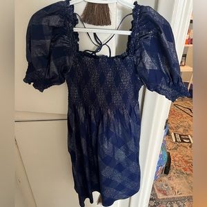 Hill House Home glitter check Athena dress euc